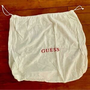 GUESS laundry bag, accessories bag 17x17 cotton bag with drawstring